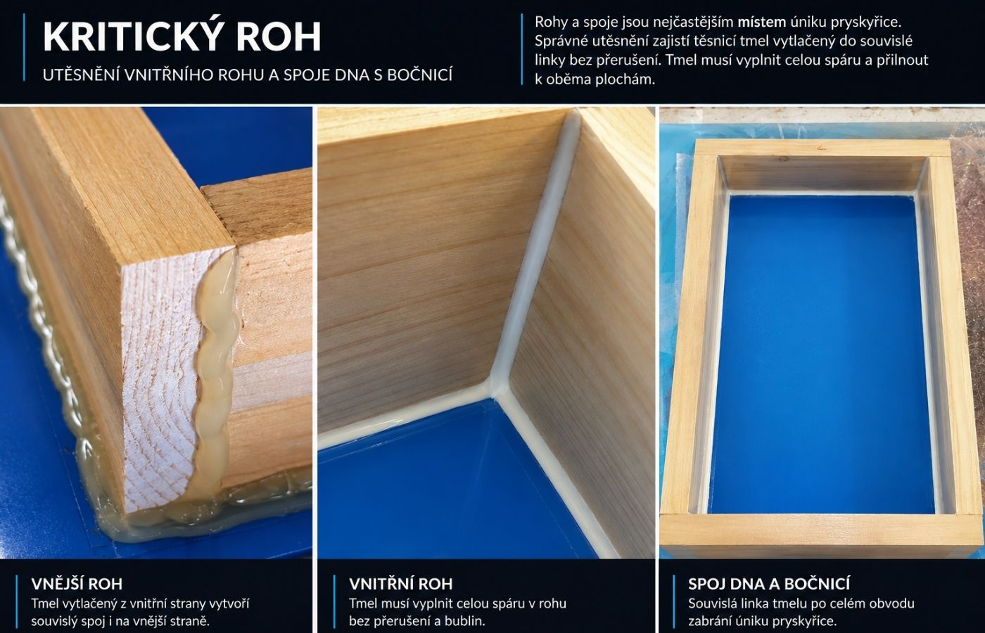 Kritický roh při výrobě formy na lití epoxidové pryskyřice